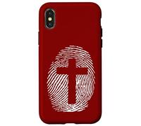 Formed In His Image Of Jesus Cross Thumbprint Art Case for iPhone X/XS