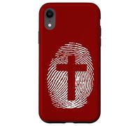 Formed In His Image Of Jesus Cross Thumbprint Art Case for iPhone XR