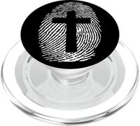 Formed In His Image Of Jesus Cross Thumbprint Art PopSockets PopGrip for MagSafe