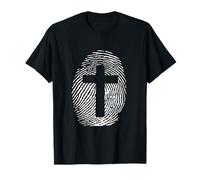 Formed in His Image of Jesus Cross Thumbprint Art T-Shirt