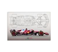 Formel 1 Autoposter Sf-25 Posters for Room Aesthetic Canvas Wall Art Bedroom Decor20x30inch(50x75cm)