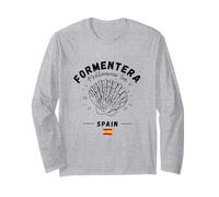 Formentera Shell Spanish Island Clam Spain Mediterranean Sea Long Sleeve T-Shirt