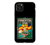 Formentera Spain Flag Lighthouse Coastal Vintage Art Case for iPhone 11 Pro Max