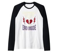 Former Emo Kid Corporate Millennial Office Burnout Raglan Baseball Tee
