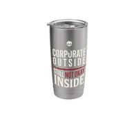 Former Emo Kid Corporate Millennial Office Burnout Stainless Steel Insulated Tumbler