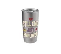 Former Emo Kid Corporate Millennial Office Burnout Stainless Steel Insulated Tumbler