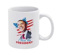 Former Leader Tribute Ceramic Coffee Mug with Nostalgic Design
