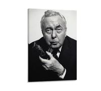 Former Prime Minister of The United Kingdom Harold Wilson Poster Painting On Canvas Wall Art Poster Scroll Picture Print Walls Decor Home Posters 12x18inch(30x45cm)