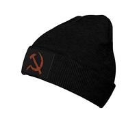Former Soviet Union Flag Hammer Sickle Unisex Trawler Cap Lightweight Beanie Hat Soft Beanies for Cycling Winter Skiing