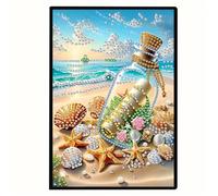 Formeyart Bottle Diamond Painting Notebook for Adults, A5 Diamond Art Journal and DIY Sketchbook, Diamond Art Kit Supplies,Gift for Beginners, Craft Lovers, Artists. (Bottle)