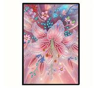 Formeyart Flower Diamond Painting Notebook for Adults, A5 Diamond Art Journal and DIY Sketchbook, Diamond Art Kit Supplies,Gift for Beginners, Craft Lovers, Artists. (Flower2)
