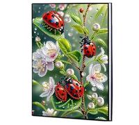 Formeyart Insect Diamond Painting Notebook for Adults, A5 Diamond Art Journal and DIY Sketchbook, Diamond Art Kit Supplies,Gift for Beginners, Craft Lovers, Artists. (insect)