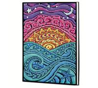 Formeyart Mandala Diamond Painting Notebook for Adults, A5 Diamond Art Journal and DIY Sketchbook, Diamond Art Kit Supplies,Gift for Beginners, Craft Lovers, Artists. (Mandala)