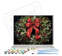 Formeyart Paint by Numbers Kit for Adults,DIY Easy Painting Kits on Canvas with Wooden Framed, Small Color by Numbers Acrylic,Adult Paint by Number for Gifts,Home Wall Decor (Gift)