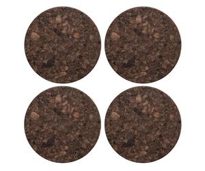 Formgatan Cork coaster 4-pack smoked