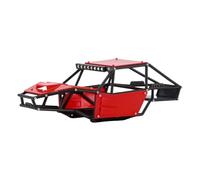 FORMIAHA For Ro-ck For Tar-antula Nylon Buggy Body Shell Chassis Kit For 1/18 RC For Cra-wler TRX4M Upgrade(Unassembled Red)