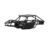 FORMIAHA For Ro-ck For Tar-antula Nylon Buggy Body Shell Chassis Kit For 1/18 RC For Cra-wler TRX4M Upgrade(Unassembled Black)