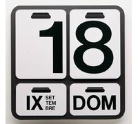 Formosa Calendar Danese Milano black English SINGLE PIECES - 8052993031976