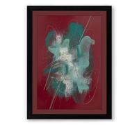 Forms in Mist Abstract Framed Wall Art Print A2 (59.4×42cm) Black, Wall Decor for Living Room, Bedroom, Office & Home, Ready to Hang, Art Gift