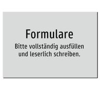 Forms - Please Complete and Write Readable - Sticker A3: 420 x 297 mm - No Graphics, Only Text