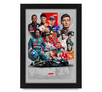 Formula 1 2024 Grand Prix Season Top 13 Drivers Signed Poster Print - Limited Edition Autograph Fan Gift - Collectible Memorabilia Merchandise (Unframed A4 (30x21cm))
