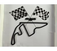 Formula 1 Circuit Wall Art - Grand Prix Race Track Sculpture - Motorsport Gift - Monaco - Spa - Monza - Any Track. (UAE - Abu Dhabi)