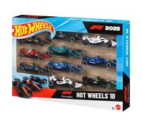 Formula 1 Collectible Hot Wheels Kids Basic Car 10 Pack Official Licensed
