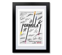 Formula 1 : Drive To Survive Cast Signed Autograph A4 Poster Photo Print TV Show Season Series Framed Boxset Memorabilia Gift All F1 Drivers (BLACK FRAMED & MOUNTED)