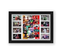 Formula 1 Grand Prix Season 2025 F1 Top Drivers Signed Poster Print - Limited Edition Autograph Fan Gift - Collectible Memorabilia Merchandise (Framed A4 (30x21cm))