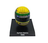 - Formula 1 helmet compatible with Ayrton Senna #12 John Player Team Lotus Formula 1 1985 1:10 Minichamps 388512
