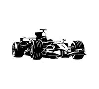 Formula 1 Race Car Garage Decor Children's RoomVinyl Wall Decal for Living Room Wall Stickers for Baby Room Boy Mural Small - 24x57cm