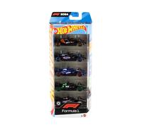Formula 1 Race Cars 5 Pack Assorted Cars Hot Wheels Multi One Size