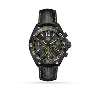TAG Heuer Formula 1 x Senna Men's Black Leather Strap Watch