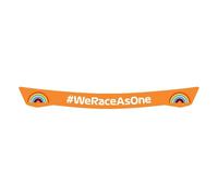 Formula 1 We Race As One Rainbow Helmet Visor Strip, Orange, Racing Accessory