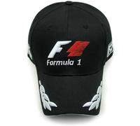 Formula 1 World Championship Cap Solid Black Embroidered Baseball Hat