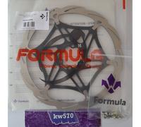 Formula - 1x Disc rotor version 2-Pieces Black 6 holes 160/180/203mm-6"/7"/8"