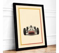 Formula 23 Racing Vintage Framed Wall Art Print A4 (29.7×21cm) Black, Wall Decor for Living Room, Bedroom, Office & Home, Ready to Hang, Art Gift