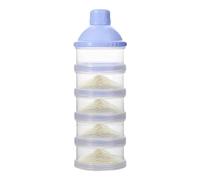 Formula Container for Travel - Formula Dispenser on the Go | 5-Layer Formula Container | Portable Milk Powder Container | Milk Powder Storage, Stackable, Leak-Proof, Easy Travel Solution for Vie