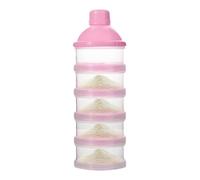 Formula Container for Travel - Formula Dispenser on the Go | 5-Layer Formula Container | Portable Milk Powder Container | Milk Powder Storage, Stackable, Leak-Proof, Easy Travel Solution for Vie