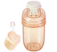 Formula Dispenser - Leakproof Airtight Storage with Scoop | Portable Milk Powder Dispenser | Portable 500ml Reserve Box with Carry Handle | for Home Nursery Travel Feeding Compartment Per Me
