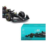 Bburago F1 Mercedes Benz W14 2023 With Hamilton Helmet 1:24 Scale Collectible Model