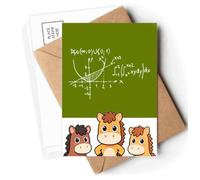 Formula Function Area Calculus Postcards Envelopes Cards Mailing Year Horse