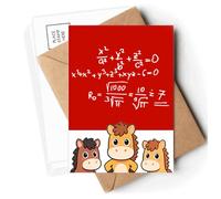 Formula Function Fraction Root Postcards Envelopes Cards Mailing Year Horse