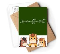Formula Function Summation Calculus Postcards Envelopes Cards Mailing Year Horse