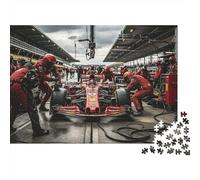 Formula Jigsaw Puzzle 1000 Pieces Recyclable Paper Pit Stop Adult Jigsaws Party Game Props Developing Boy & Girl‘s Intelligence Educational 70x50cm/1000pcs