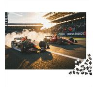 Formula Puzzle for Adults 1000Pc Recyclable Car Race Senior Puzzles Impossible Hard Difficult Challenging Relieve Senile Dementia Activity 70x50cm/1000pcs