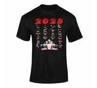Formula Racing 2025 T Shirt 1 - Grand Prix Circuits Map Tee, Motorsport Fan Shirt, Racing Track T-Shirt for Kids - Black 56