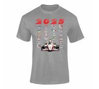 Formula Racing 2025 T Shirt 1 - Grand Prix Circuits Map Tee, Motorsport Fan Shirt, Racing Track T-Shirt for Kids - Grey 911