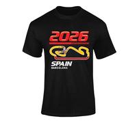 Formula Racing 2026 T Shirt Grand Prix Circuit Map Motorsport Tee | Formula racing T shirt with Grand Prix circuit map design. Motorsport fan tee for race weekends, track days