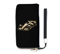 Formula Racing Car Slim Wallet for Women Long Purse Cute Clutch Wristlet Handbag Card Holders